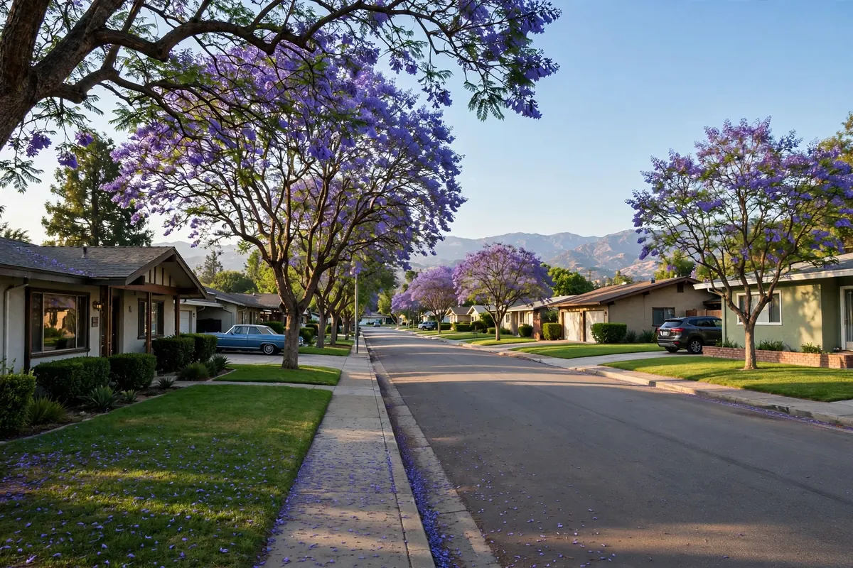 Residential neighborhood near Bean Tract, CA