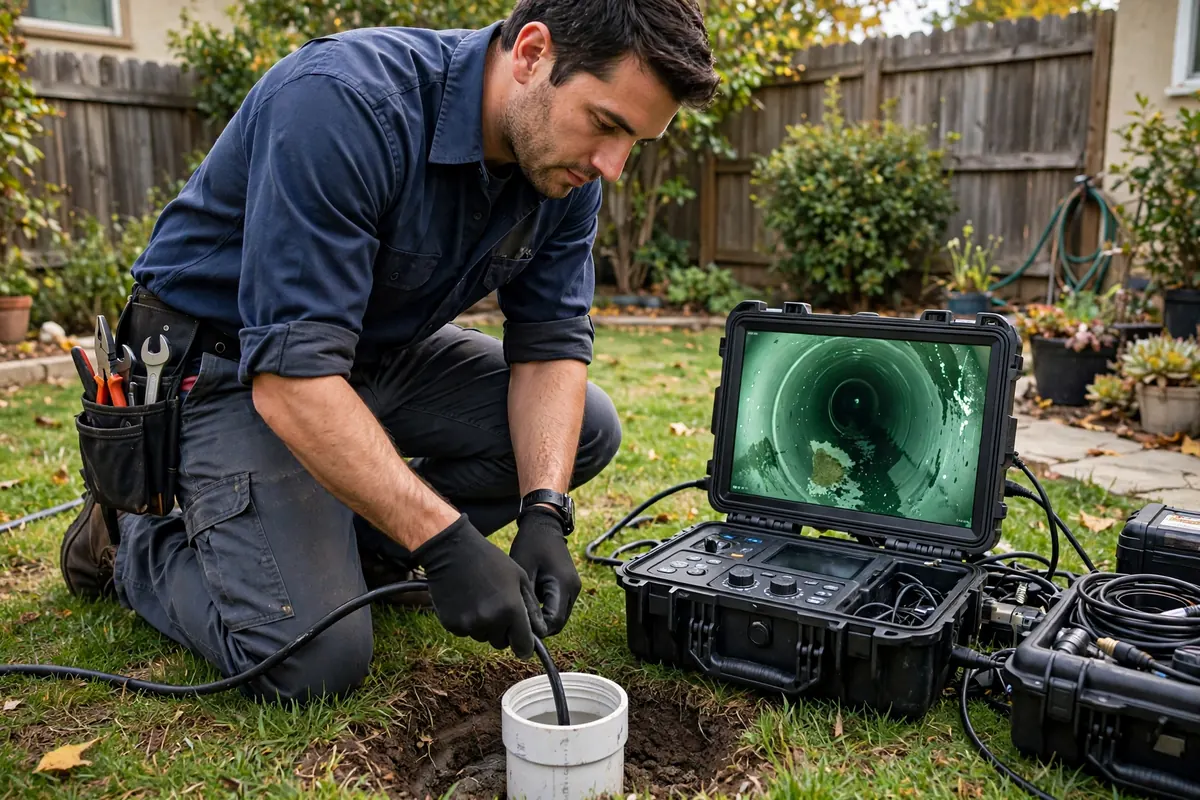 Video Camera Pipe Inspection in Alhambra, CA